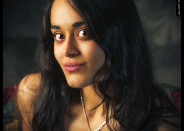 Portrait of a beautiful young woman.