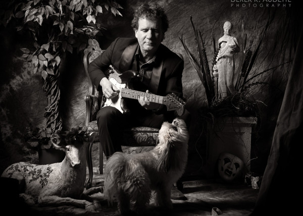 Drew Nelson with Small Dog Portrait