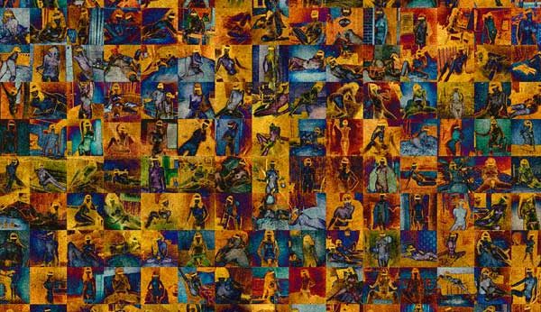 Inanna, in 150 Ordinary Forms - Digital art (photo manip) new media artwork by Derek R. Audette.