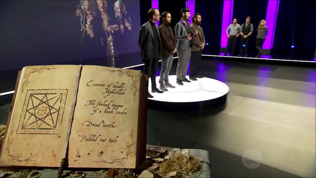 Derek R. Audette graphic design sigils on season 11, episode 10 of SyFy Channel's Face Off TV Show.